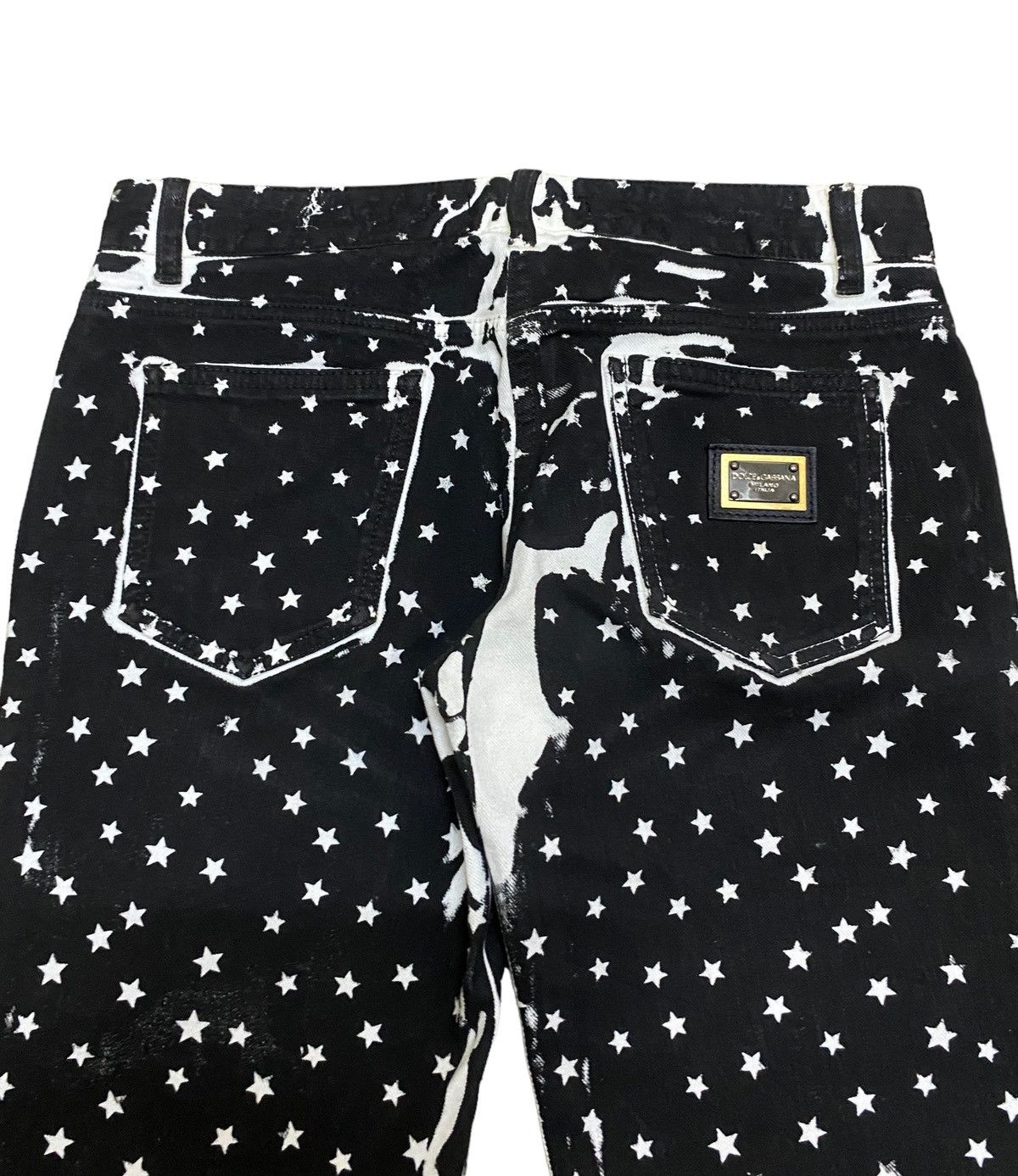 14th Addiction Very Rare Vintage Dolce & Gabbana Star Overprint Pants 2000s Size US 28 / EU 44 - 4 Thumbnail