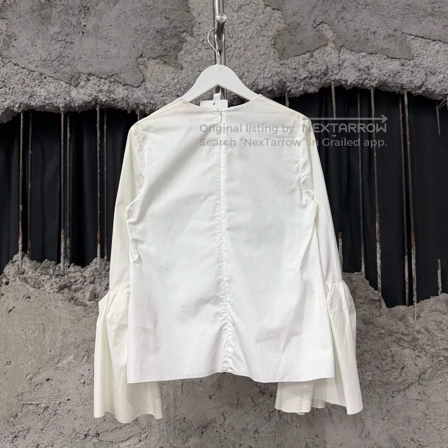 Roksanda White Ruffle Sleeve Blouse Size 8i, Women's (Size M) — image 2 of 6