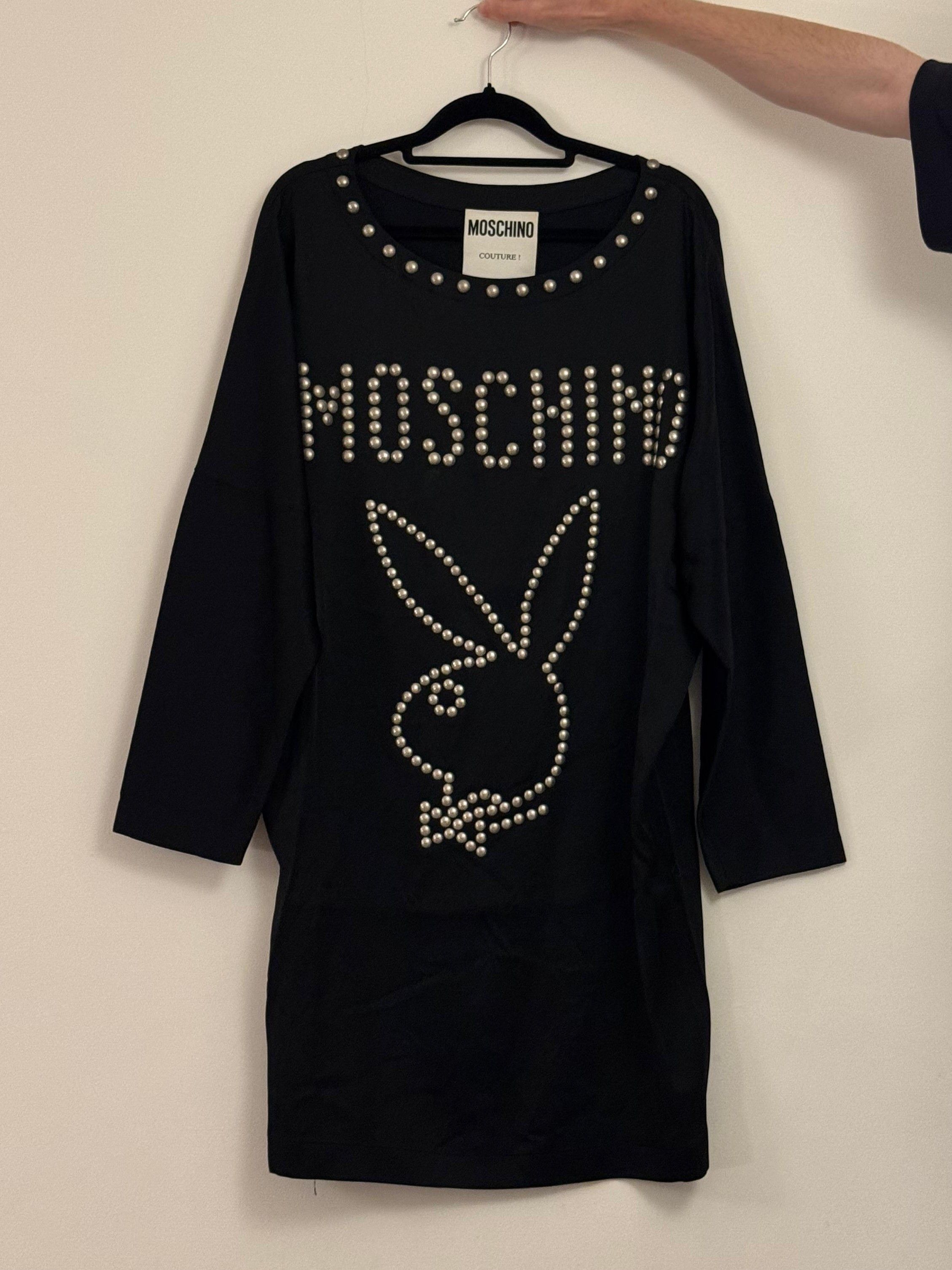 Moschino Rare Moschino x Playboy Crepe Satin Dress Size L / US 10 / IT 46 - 1 Thumbnail