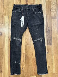 Iridescent Painter Black Jeans