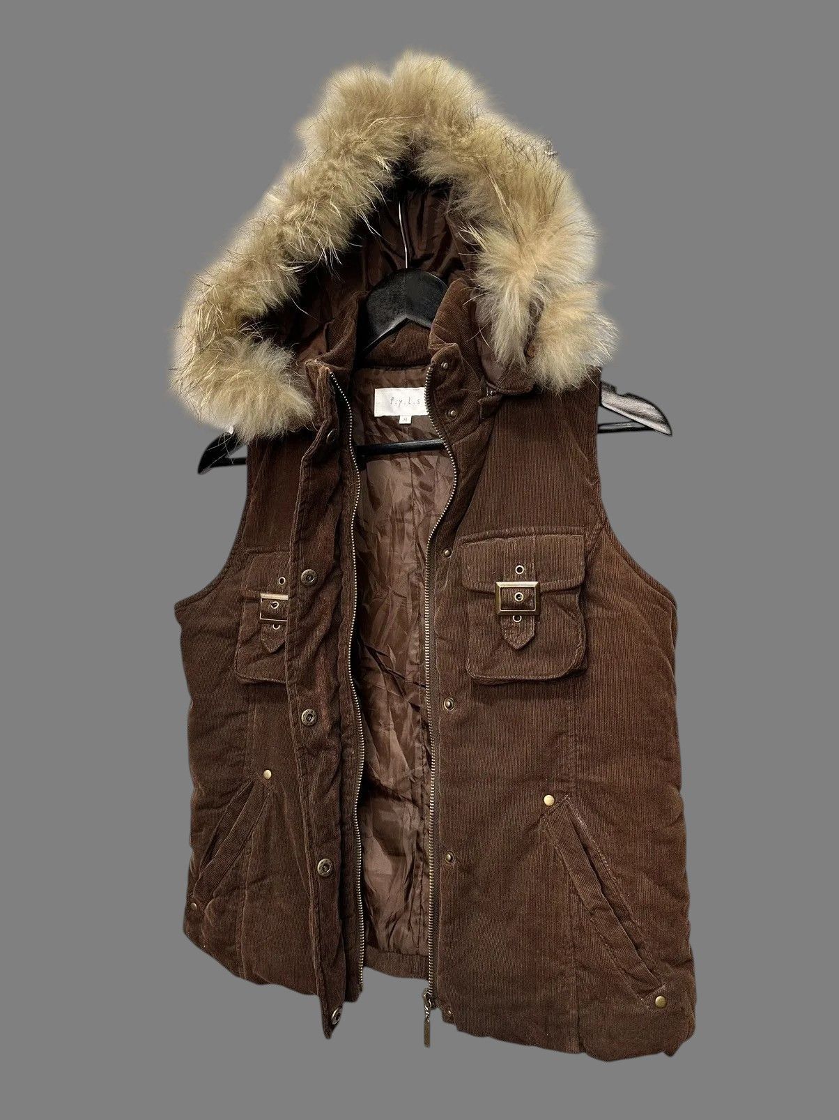 Japanese Brand JAPAN IFSIXWASNINE VEST Fyls Retro LGB Brown Fur Lined GOA M Size M / US 6-8 / IT 42-44 - 6 Thumbnail