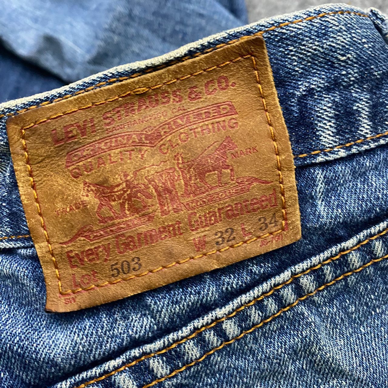Levi's Vintage 90s Levis 503 Distressed Denim Kurt Cobain Style Size US 32 / EU 48 - 13 Thumbnail
