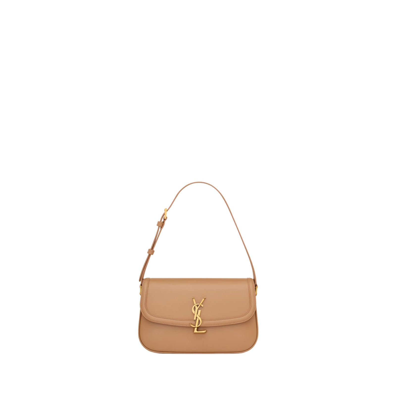 Saint Laurent Paris SAINT LAURENT Solferino Medium $3100 Light Hazelnut Shoulder Size ONE SIZE - 1 Thumbnail
