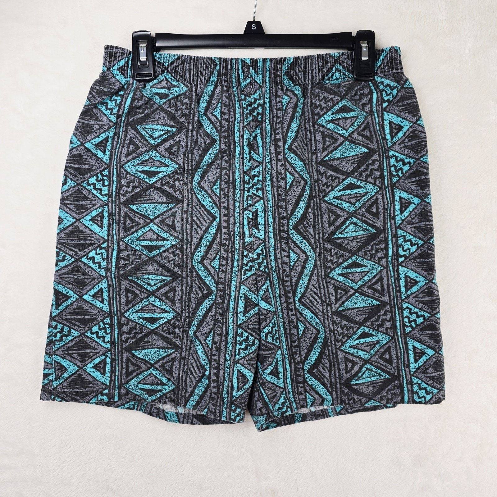 Other Vintage Surf Gear Geometric Cotton Swim Board Shorts Medium Size US 30 / EU 46 - 2 Thumbnail