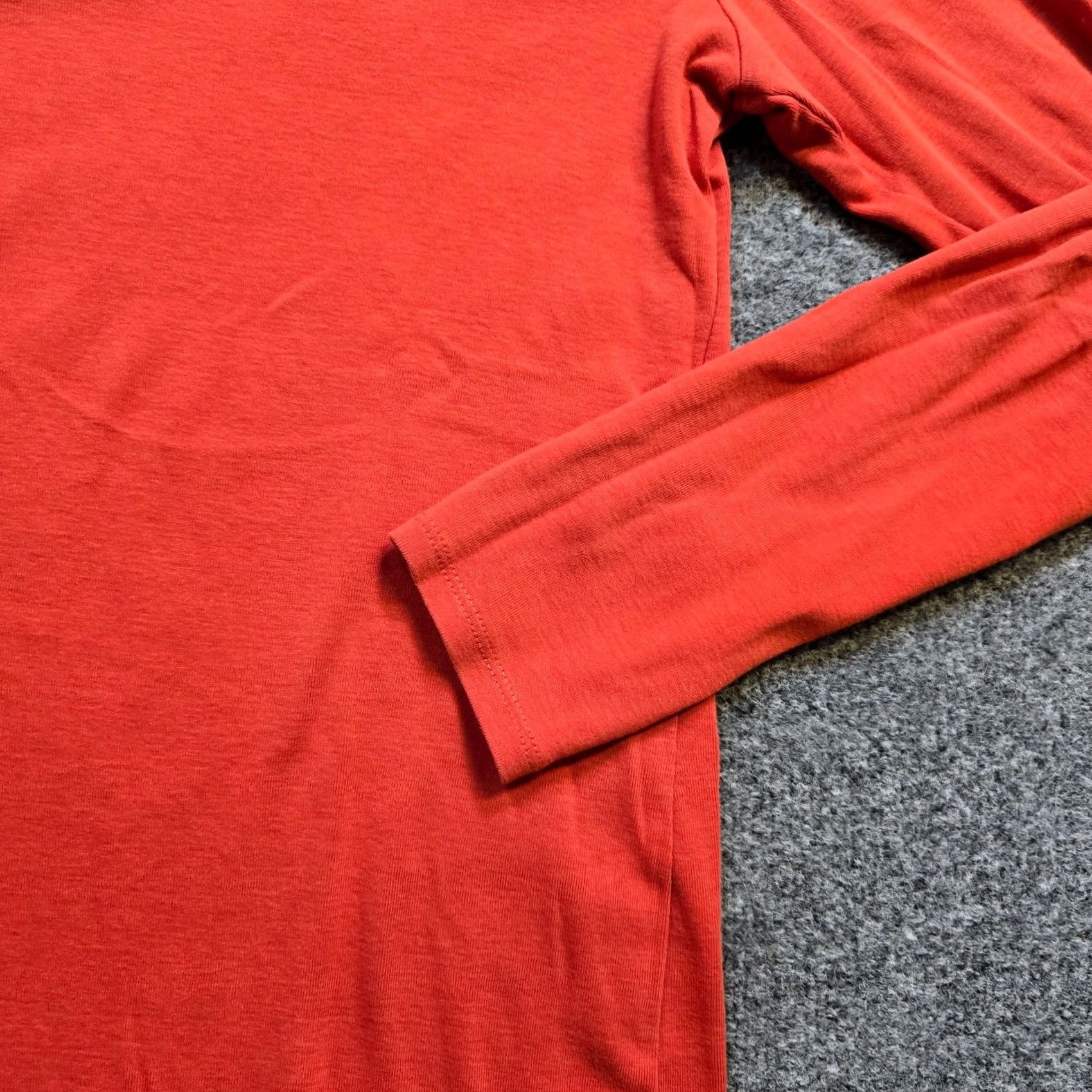 J. Jill J Jill Top Women M Orange Pima Crossover V Neck Stretch Basic Casual Capsul Shirt Vintage No Size M / US 6-8 / IT 42-44 - 3 Thumbnail