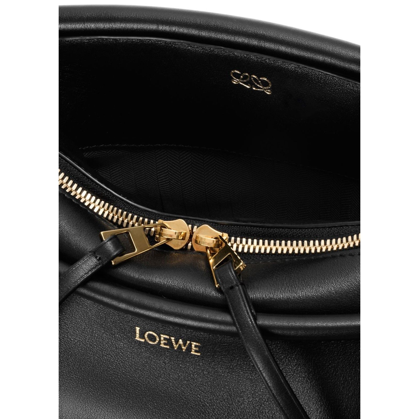 Loewe LOEWE $3400 Black Small Whisker Glazed Calfskin Shoulder Bag Size ONE SIZE - 4 Thumbnail