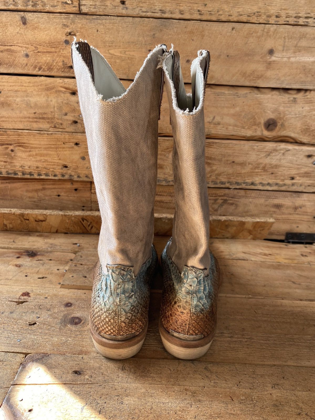 Roberto Cavalli Roberto cavali western cowboy boots,exotic python skin sz41 Size US 8 / EU 41 - 10 Thumbnail