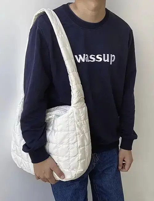 Japanese Brand Fashion y2k quilted shoulder messenger bag vintage Size ONE SIZE - 2 Thumbnail