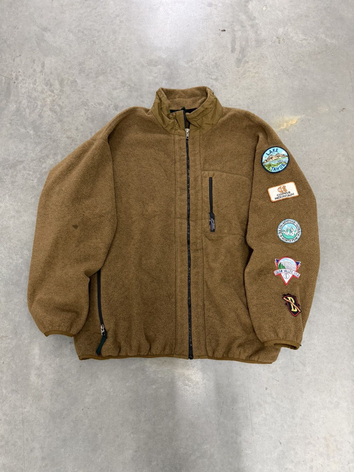 Patagonia Patagonia Deep Pile Fleece Jacket Brown 90s Western USA RARE Size US XXL / EU 58 / 5 - 1 Thumbnail