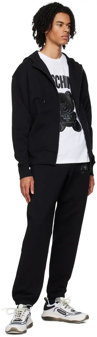 Moschino o1y0225 Logo Hoodie in Black Size US M / EU 48-50 / 2 - 4 Thumbnail