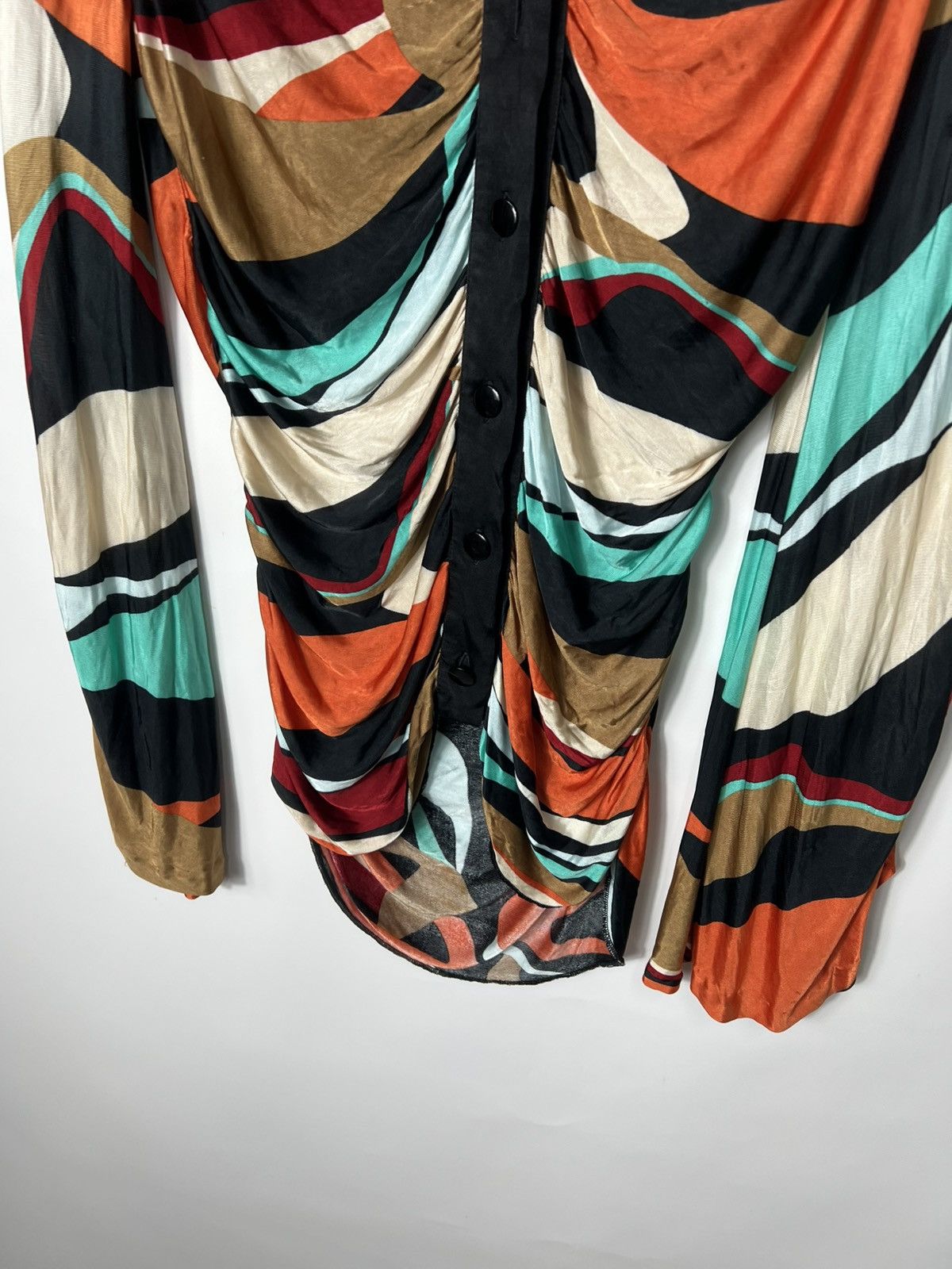 Missoni Vintage Italian Designer luxury Missoni Long Sleeve Shirt Size XS / US 0-2 / IT 36-38 - 3 Thumbnail