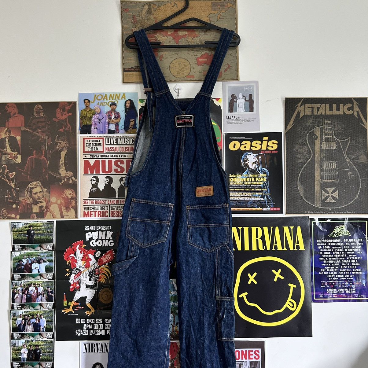 Vintage Vintage Canvas Carpenter Bid Overall Blue Denim Size US 30 / EU 46 - 12 Thumbnail