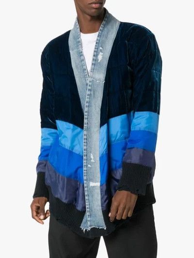 Greg Lauren $2780 Greg Lauren GL19 Velvet Padded Kimono Large Size US L / EU 52-54 / 3 - 2 Thumbnail