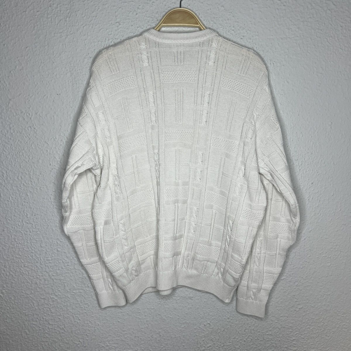 Lacoste Vintage Lacoste Knitwear Sweater Jumper White Logo Cable Size US M / EU 48-50 / 2 - 7 Thumbnail