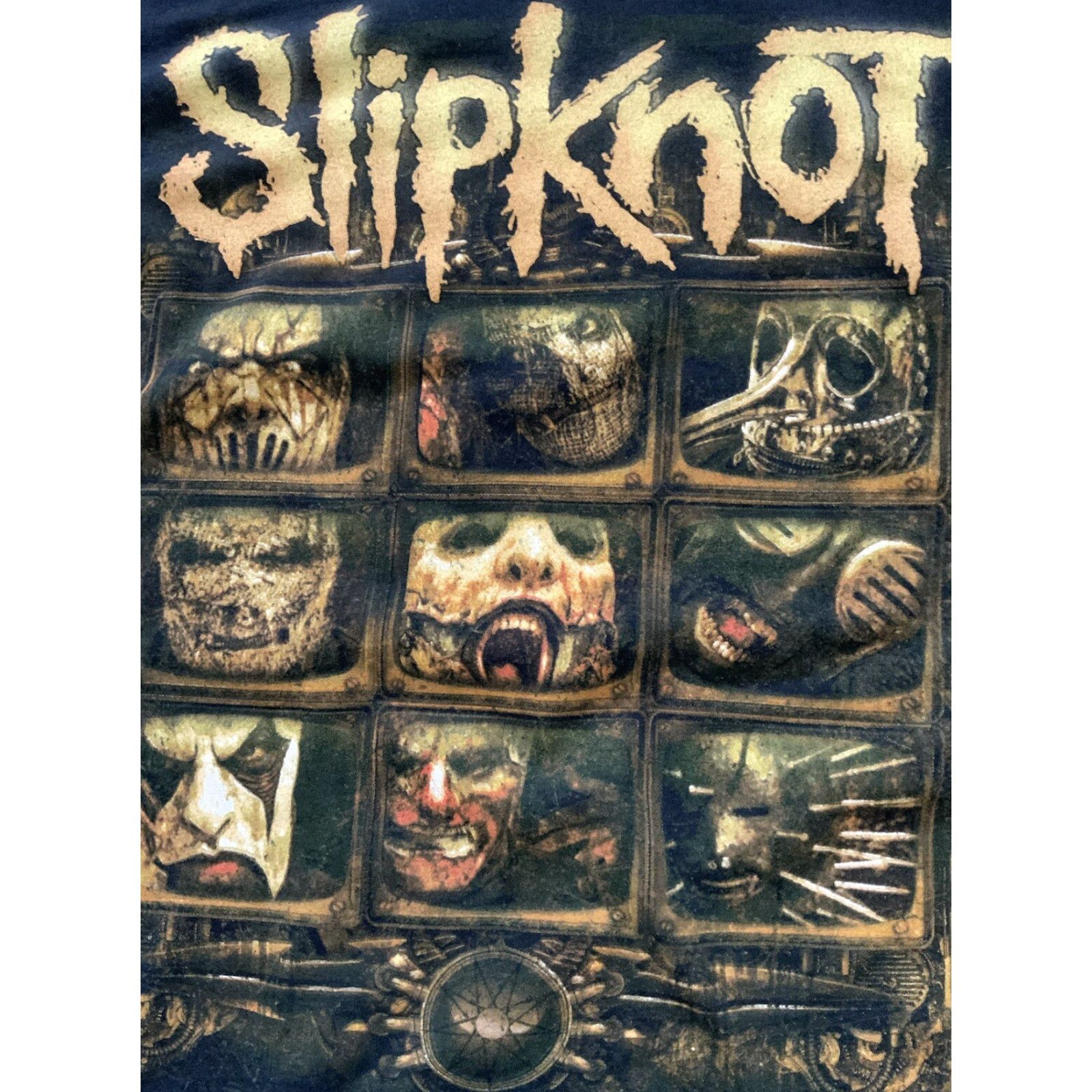Vintage VINTAGE Slipknot Mask Heavy Metal Rock Nu Alternative Band Punk Emo Goth Black T-Shirt M Mens Bay Island Regular Size Black Size US M / EU 48-50 / 2 - 6 Thumbnail