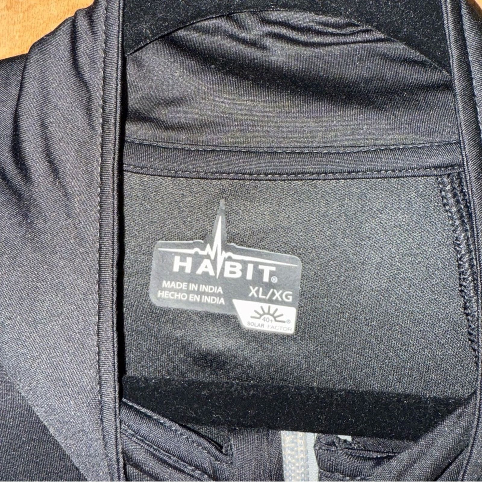 Habitat Habit 1/4 Zip Men’s Black Pullover Size XL Size US XL / EU 56 / 4 - 3 Thumbnail