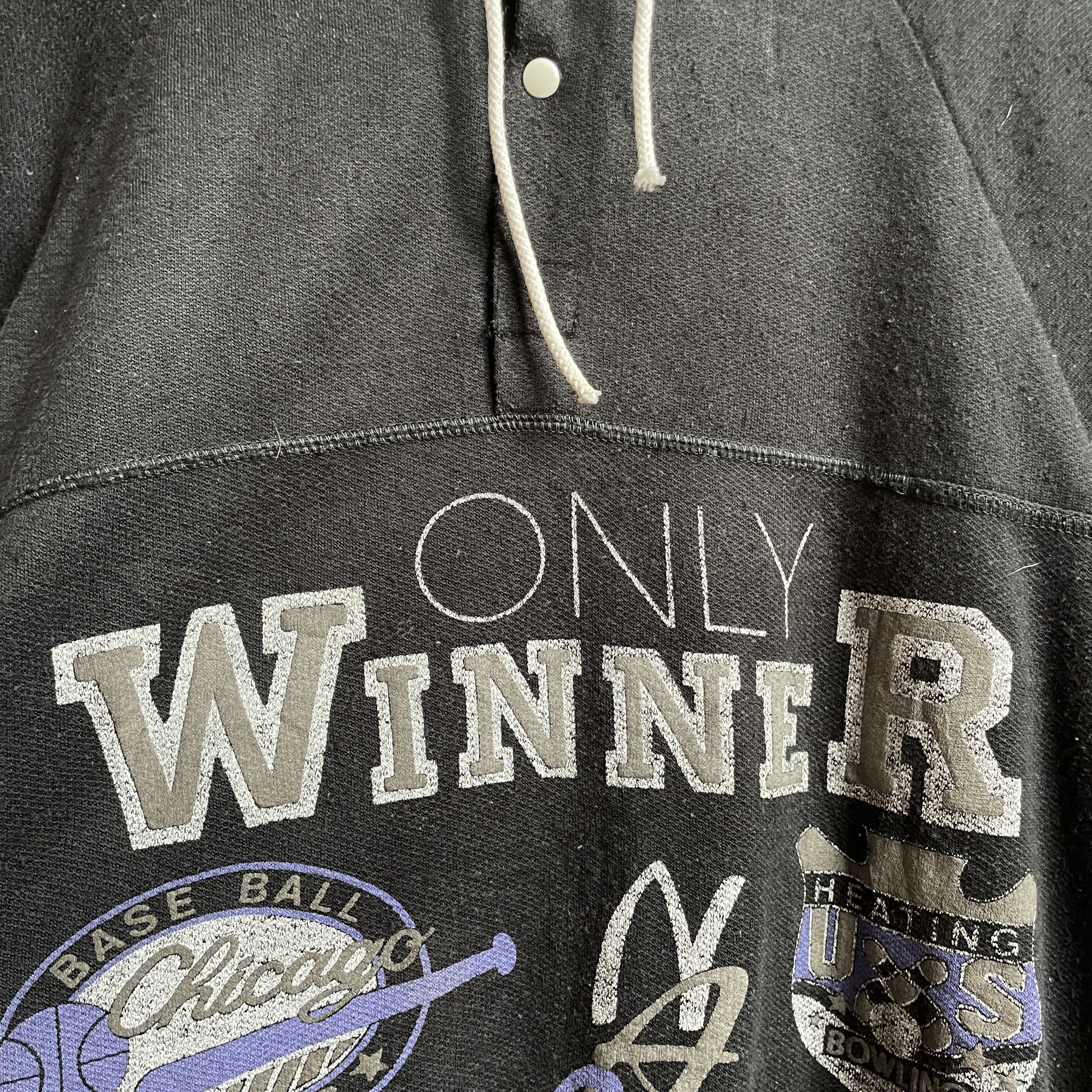 Vintage Only Winner Vintage 80's Collared Sweatshirt Size XL Size US XL / EU 56 / 4 - 5 Thumbnail
