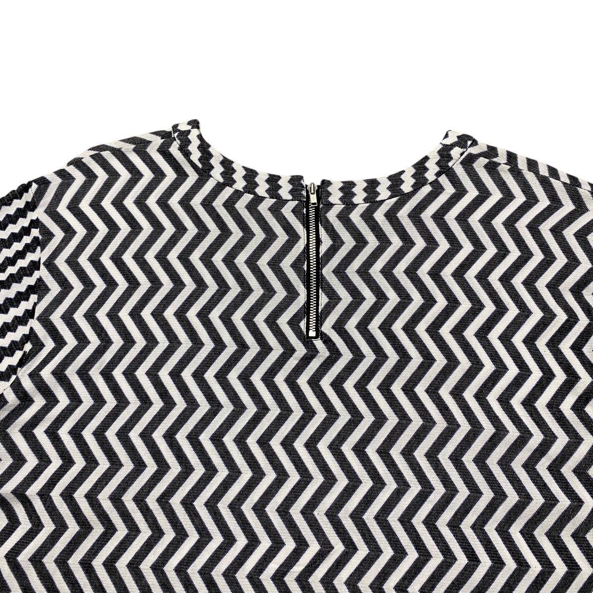 CABANE de ZUCCa Cabane De Zucca Black White Zigzag patern Blouses Size M / US 6-8 / IT 42-44 - 7 Thumbnail