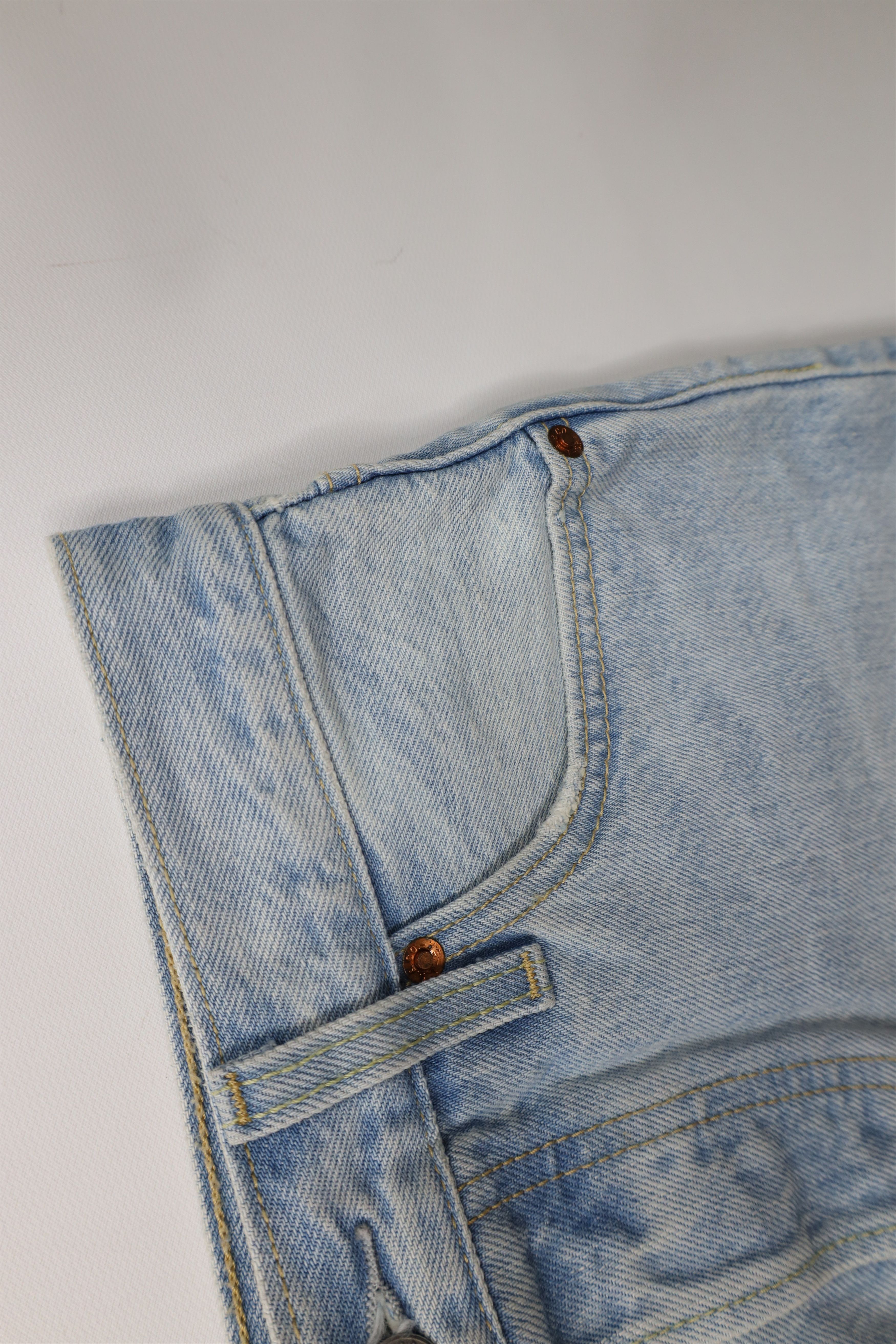 Levi's Vintage Y2K Levi 501xx Cut Off Denim Jean Shorts Jorts Blue Size 25" / US 0 / IT 36 - 8 Thumbnail