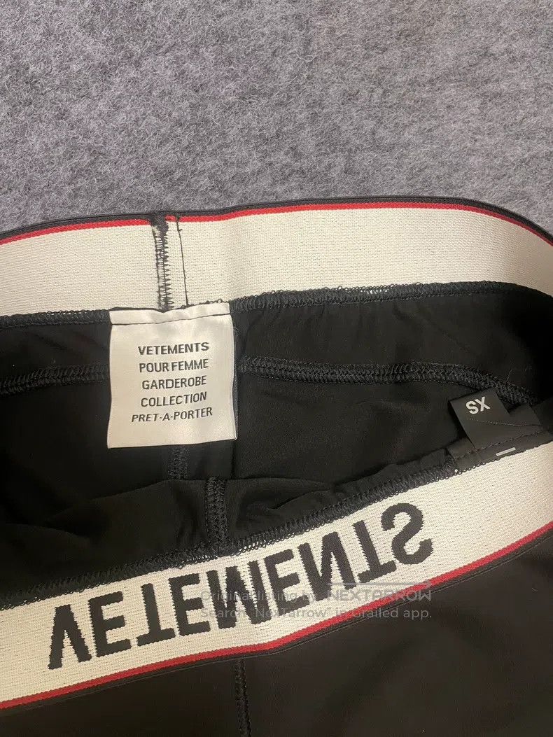 Other Vetements size XS Black tight pants cycling pants Size 23" - 2 Thumbnail