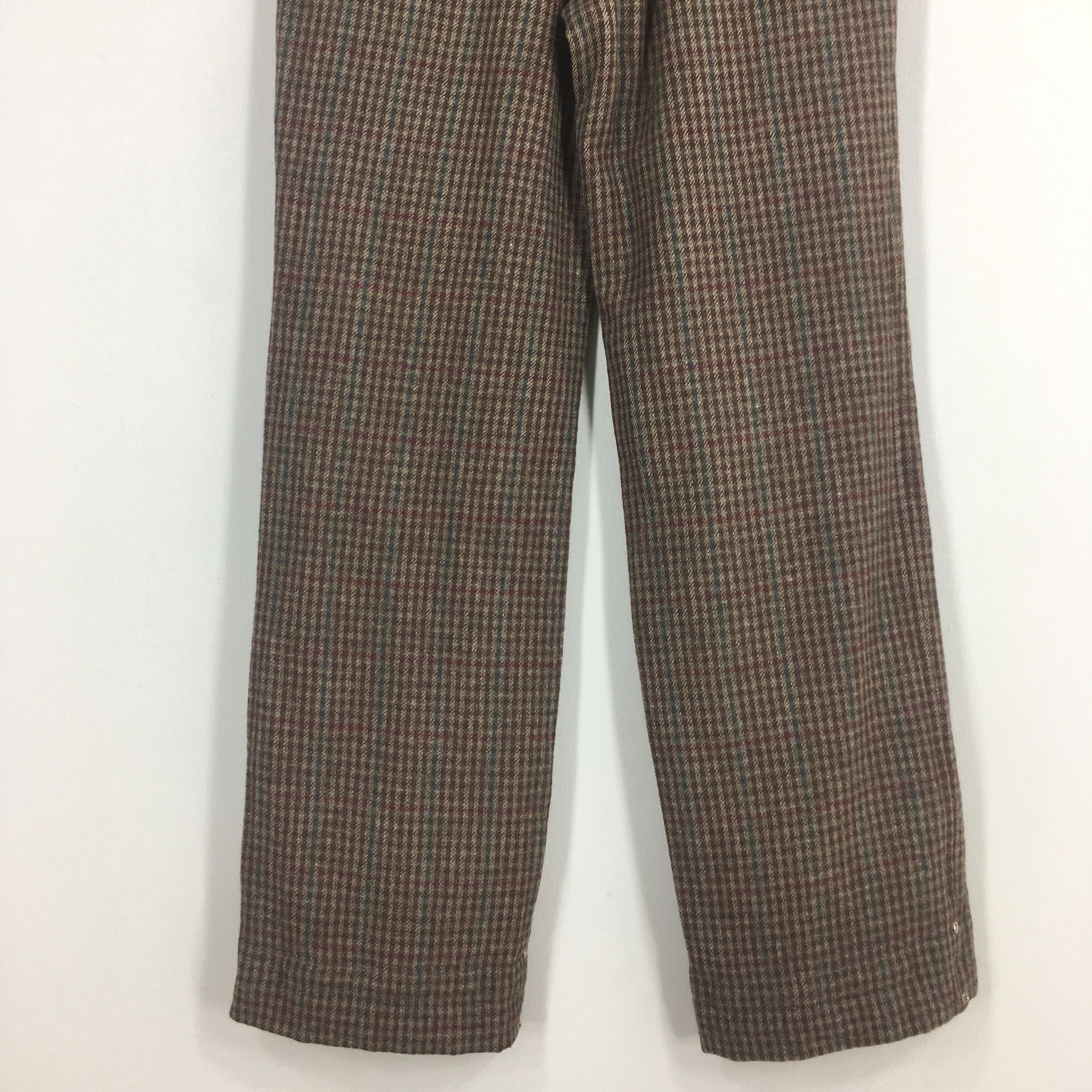 Polo Ralph Lauren Size 27x31 90s Polo Ralph Lauren Wool Checked Pants S1238 Size 27" / US 4 / IT 40 - 9 Thumbnail