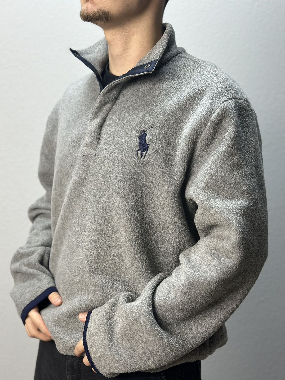 Vintage Polo Ralph Lauren fleece hoodie Sweatshirt Centre