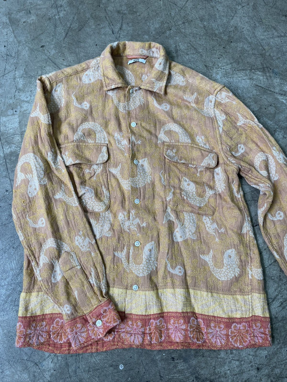 Bode Bode River Fish Vacation Shirt (unisex) Size US M / EU 48-50 / 2 - 3 Thumbnail