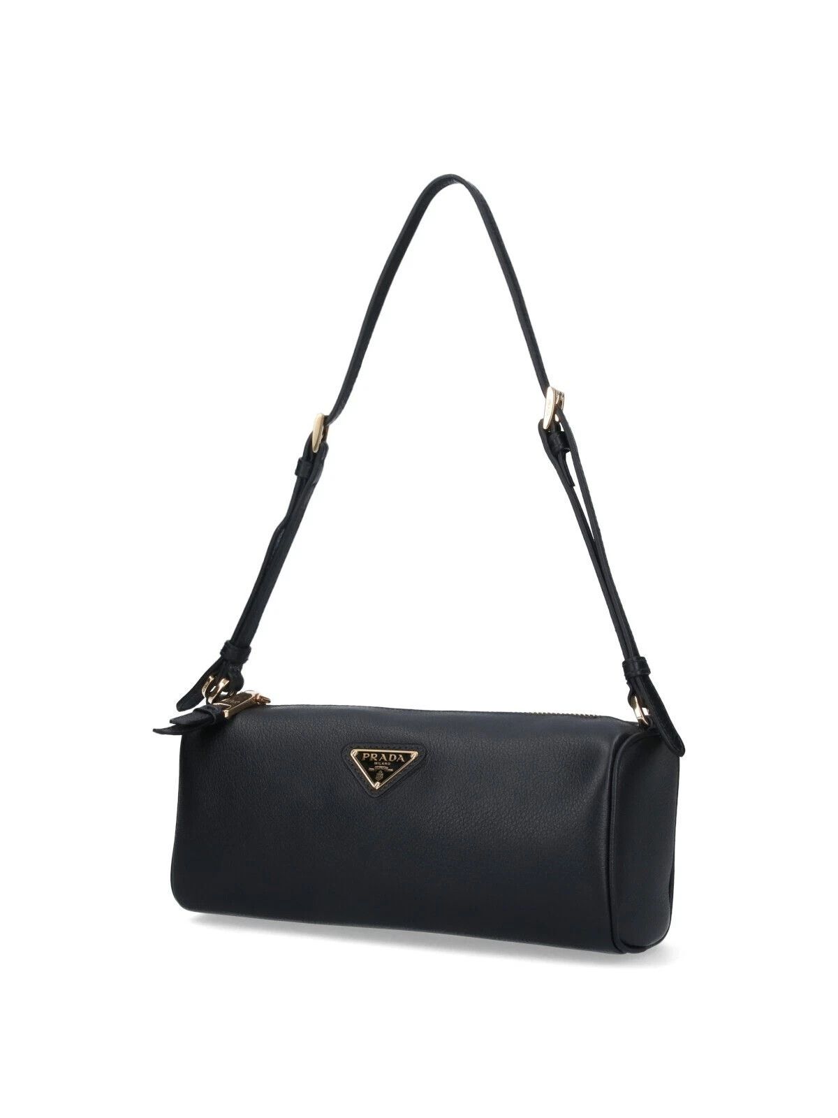 Prada PRADA $1890 Black Leather Pouch New And Authentic Size ONE SIZE - 2 Thumbnail