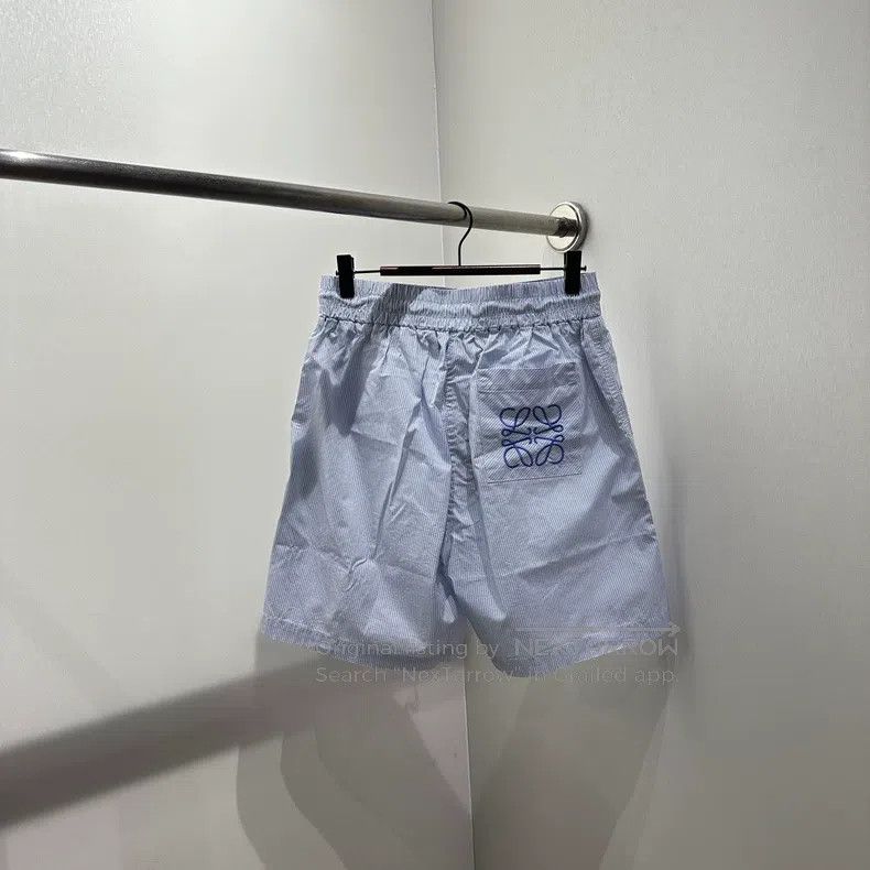 Loewe Loewe size S Logo Embroidered Striped Drawstring Short Pant Size 26" / US 2 / IT 38 - 1 Thumbnail