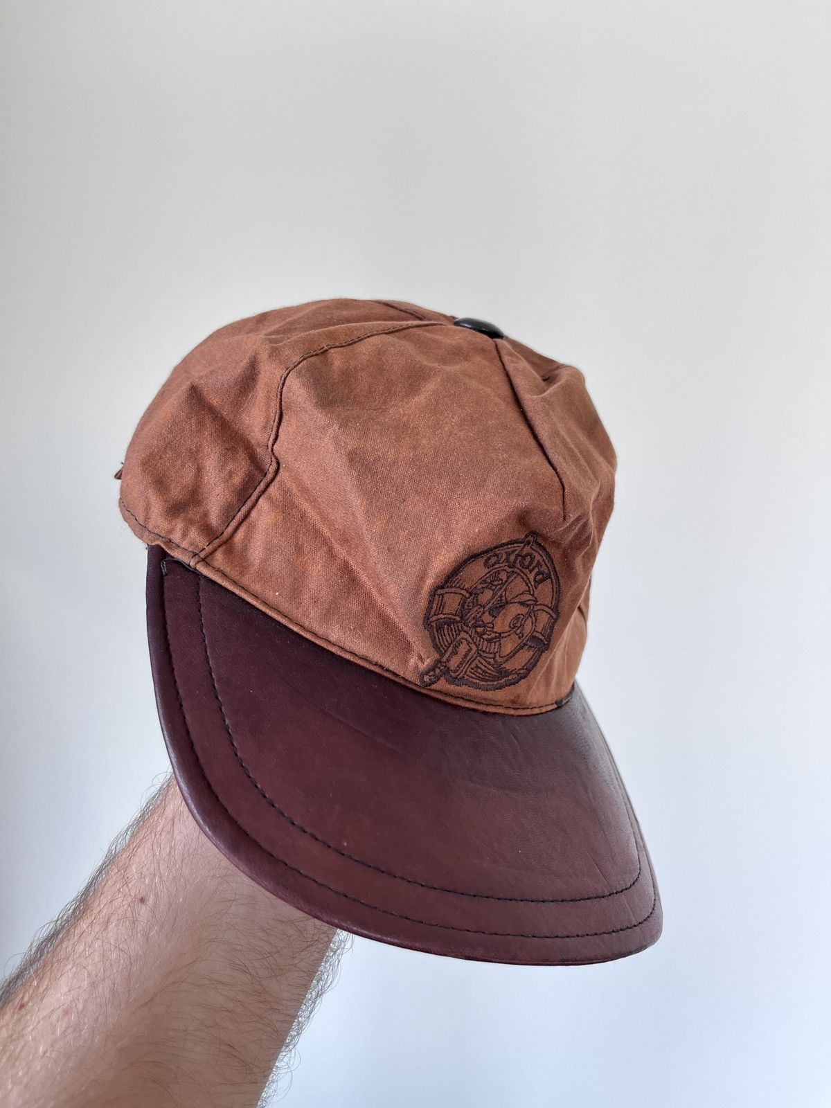 Vintage OXFORD Vintage Leather Brown Tartan Basseball Hat Cap Size ONE SIZE - 4 Thumbnail