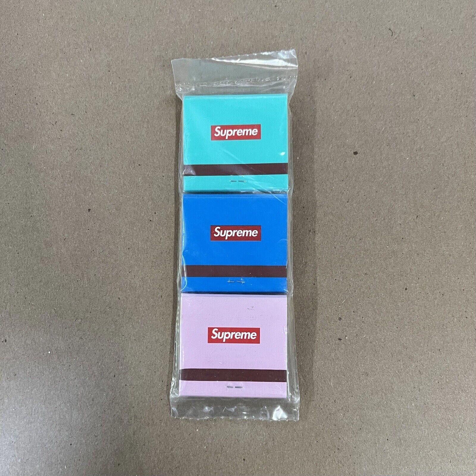 SS17 Supreme New York Red Box Logo Incense Matches Set of 3