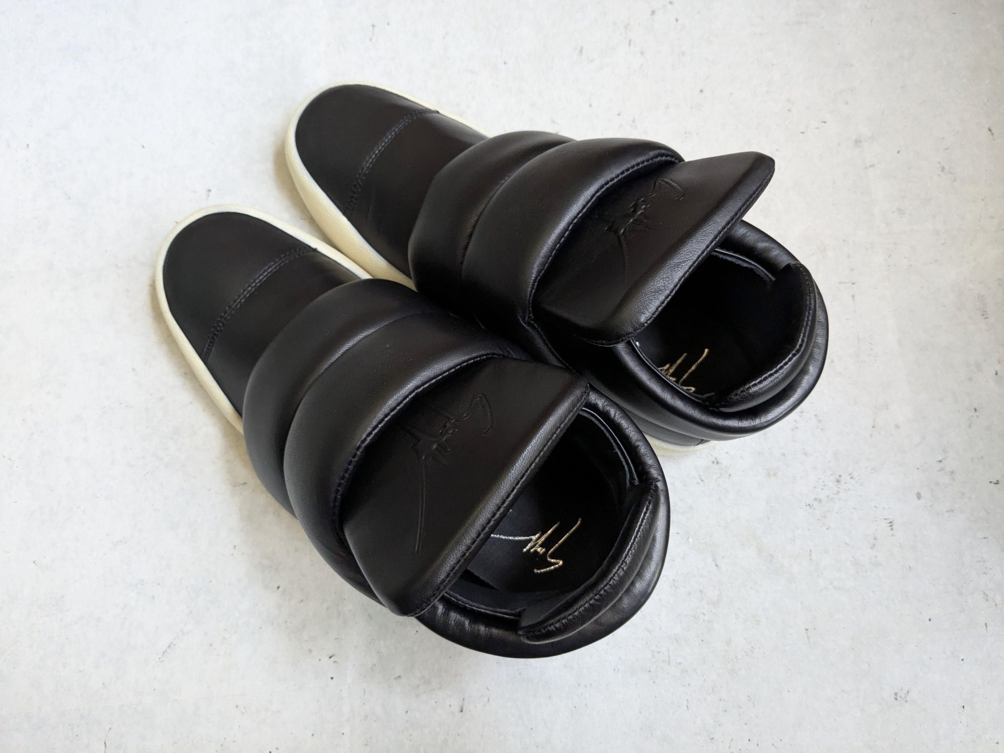 Giuseppe Zanotti Giuseppe Zanotti Puffy Strap Sneakers Black 9.5 Kid Cudi Size US 9.5 / EU 42-43 - 13 Thumbnail