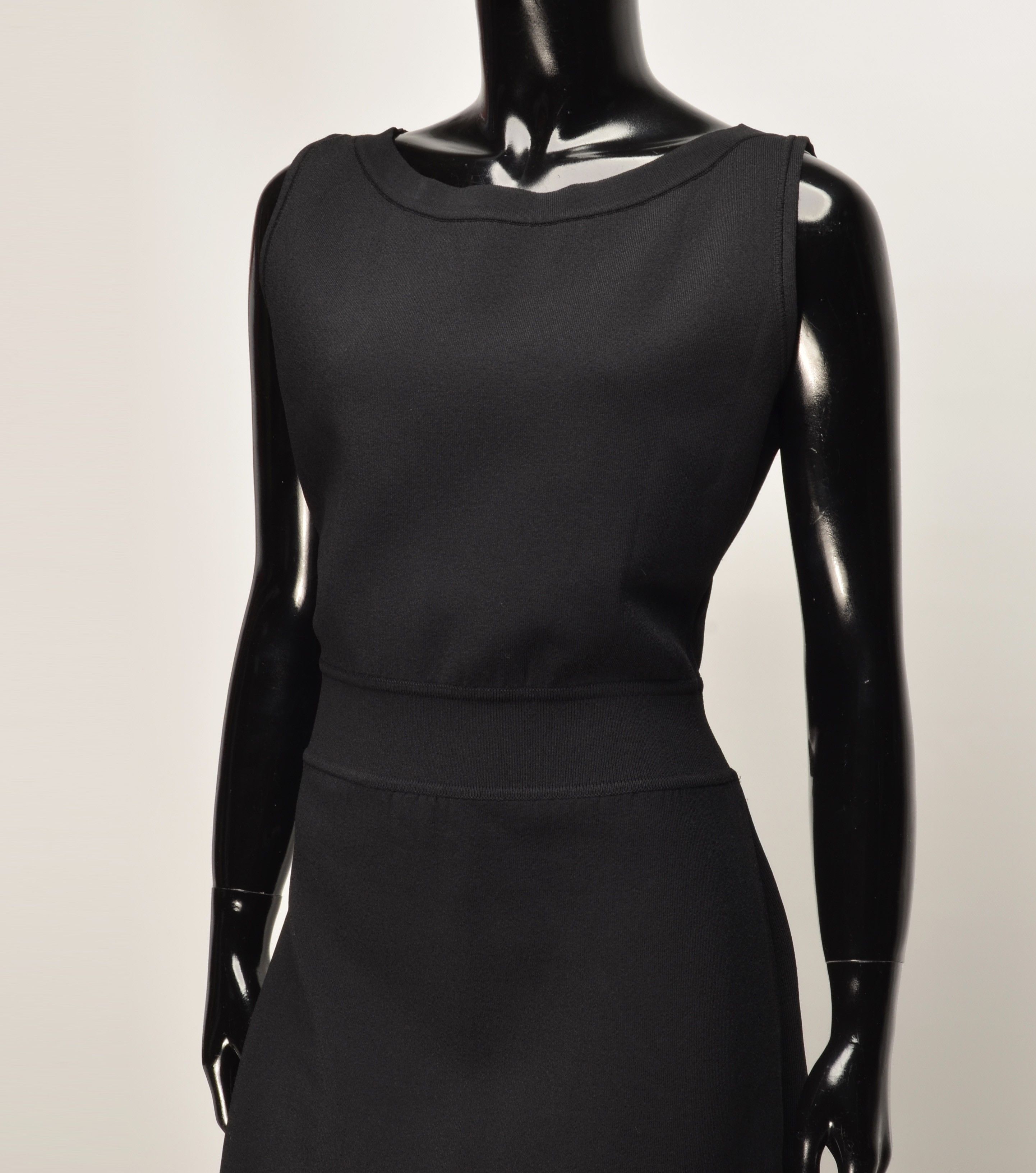 Prada Prada Milano Sleeveless Sheath Minimalist Midi Dress Size L / US 10 / IT 46 - 2 Thumbnail