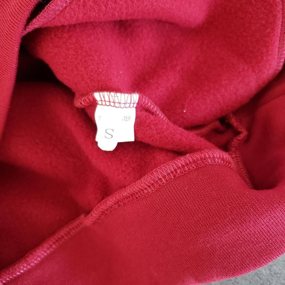 Shein Dark Red Bossy Sweatshirt Long Sleeve Size 28" / US 6 / IT 42 - 3 Thumbnail