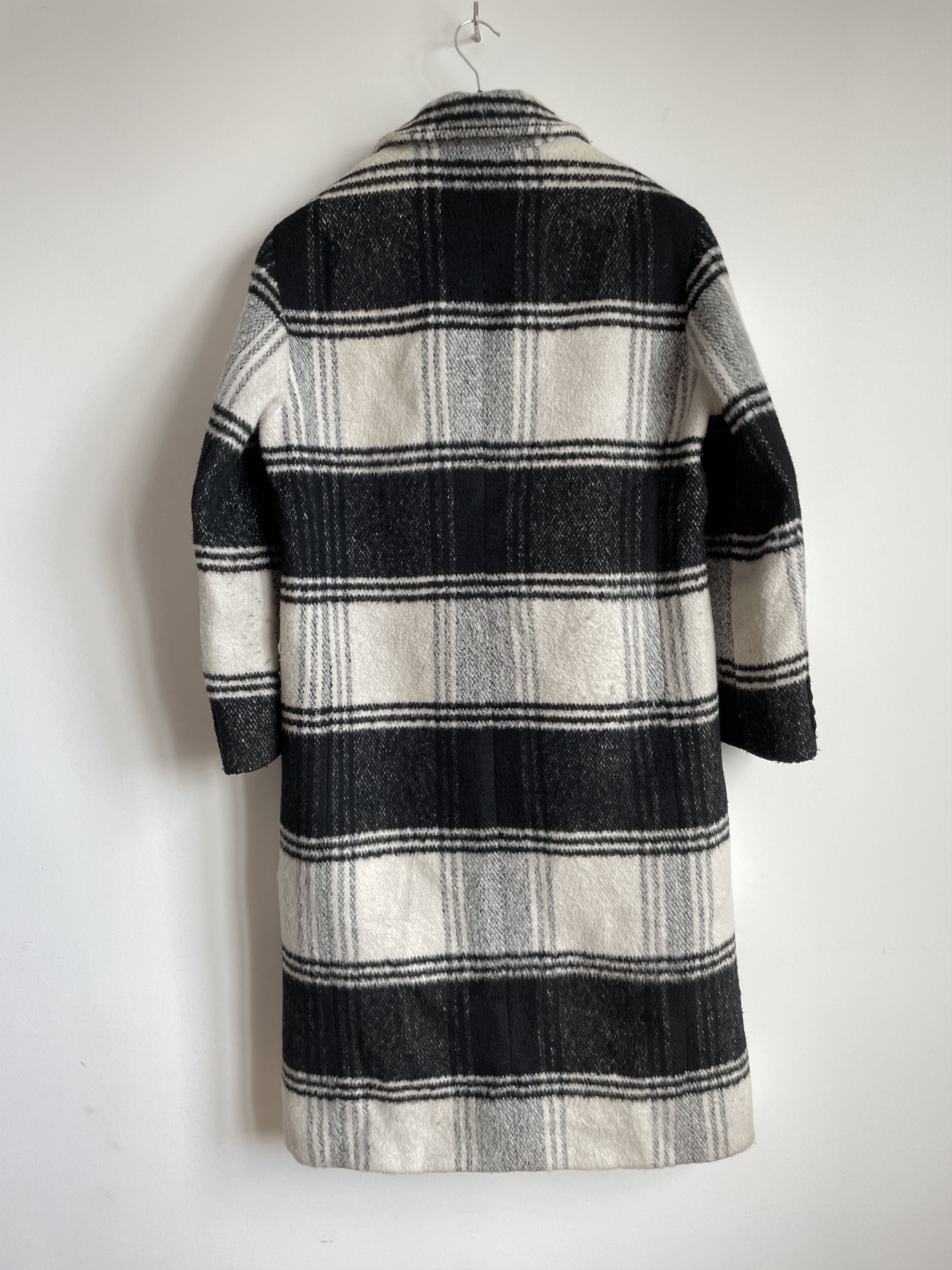 Allsaints Allsaints Womens Lottie Check Double Breasted Coat Size M / US 6-8 / IT 42-44 - 2 Thumbnail