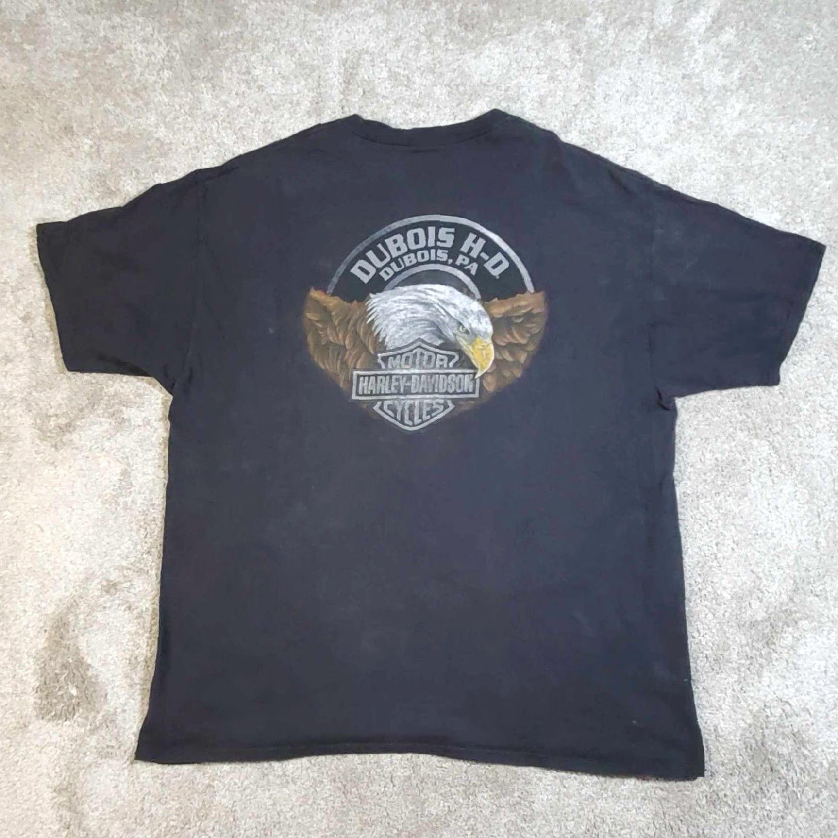 Harley Davidson VINTAGE Harley Davidson Shirt Size 2XL Pig Hog Biker Dubois PA Faded Distressed Grunge Size US XXL / EU 58 / 5 - 5 Thumbnail