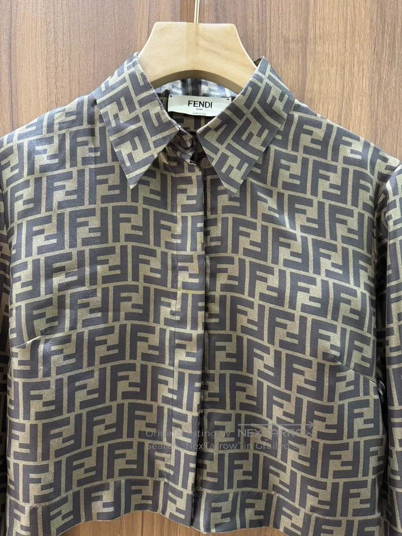 Fendi Fendi Double F monogram long-sleeve shirt Size XS / US 0-2 / IT 36-38 - 3 Thumbnail