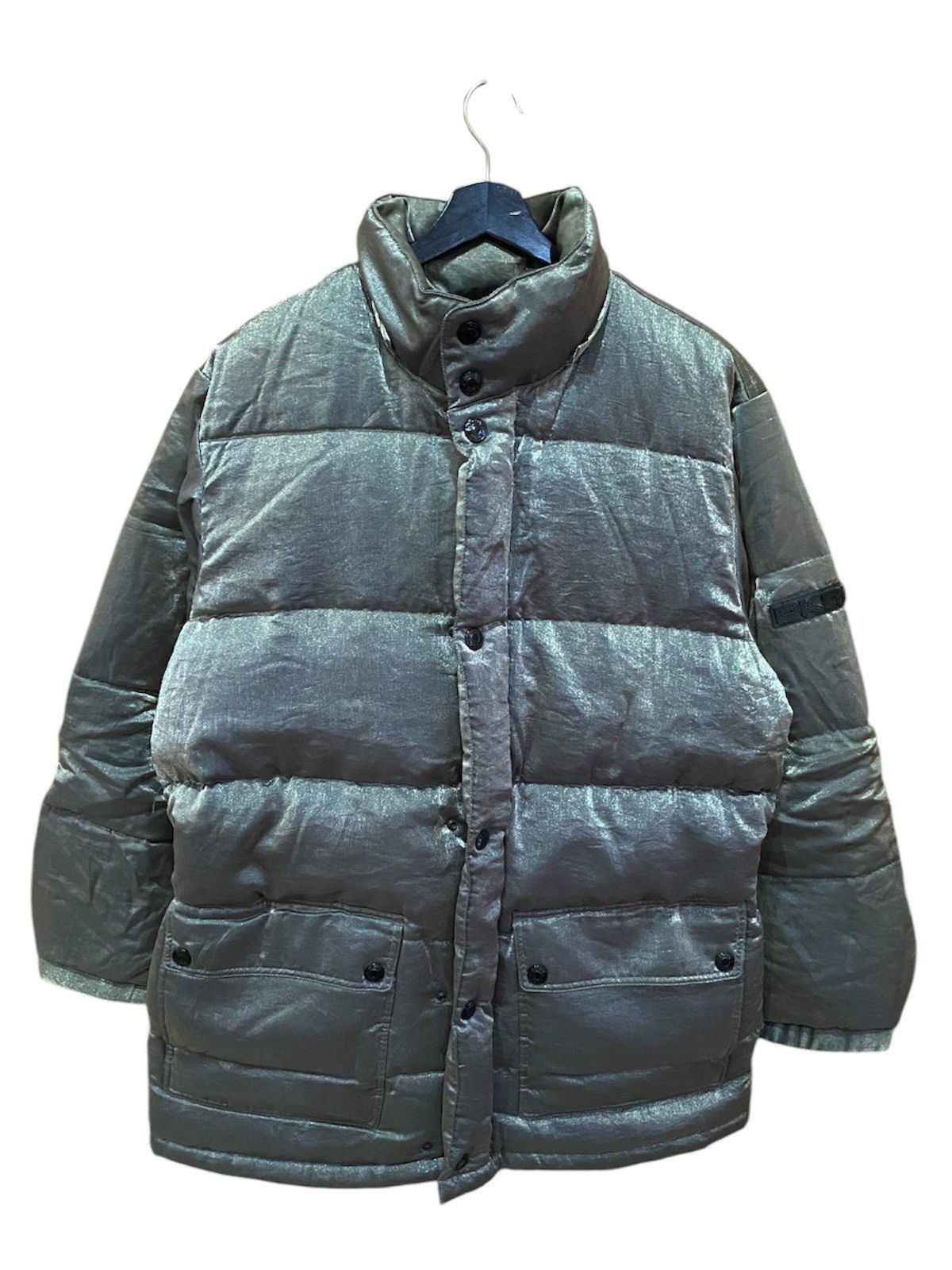 DKNY Metallic Down Jacket Vintage Donna Karan New York Coat