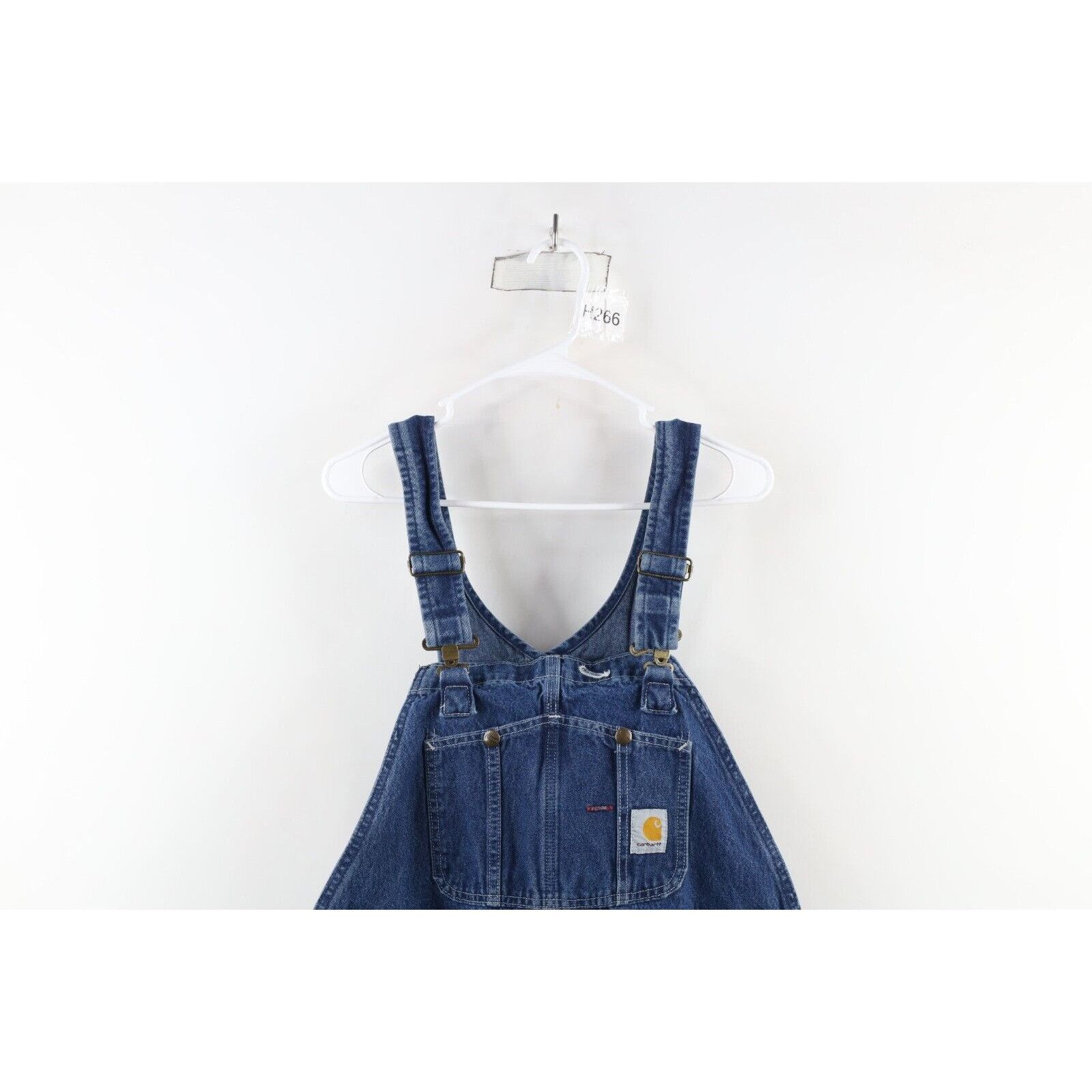 Carhartt × Vintage Vintage 90s Carhartt Distressed Spell Out Denim Overalls Size US 42 / EU 58 - 2 Thumbnail