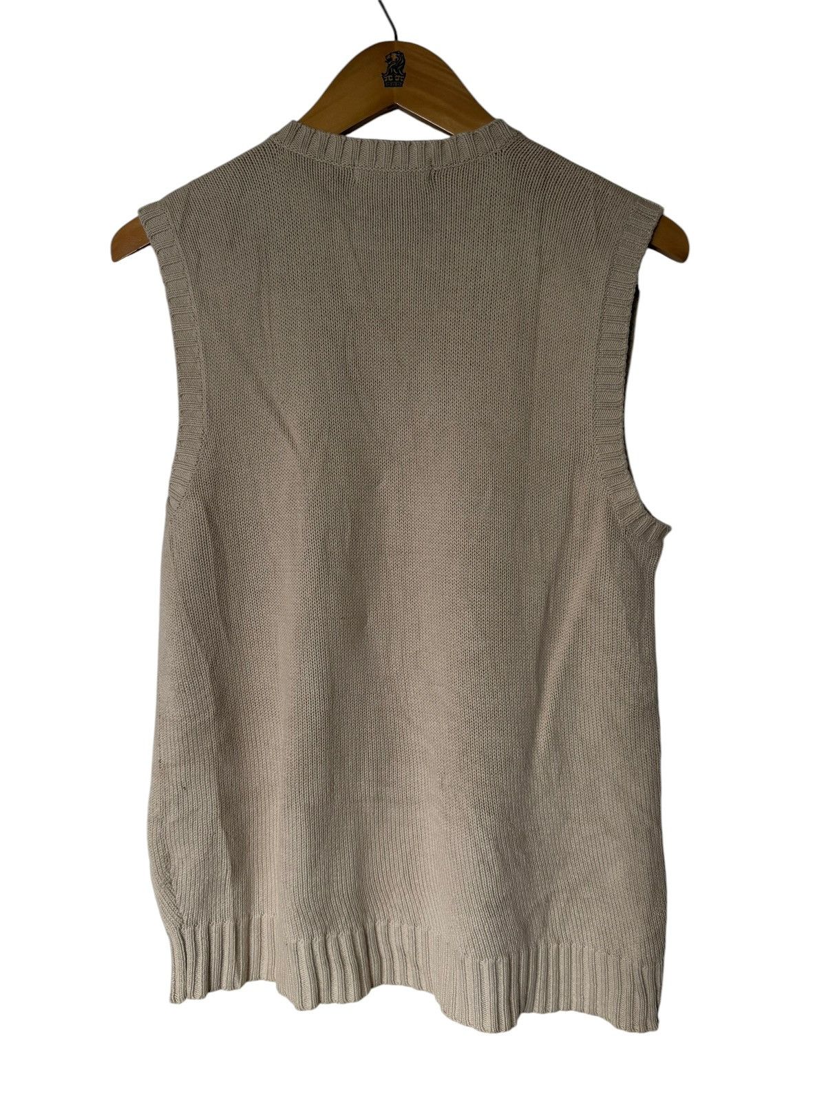 Playboy Vintage Playboy Cream Knitwear Sleveless Vest Size US M / EU 48-50 / 2 - 5 Thumbnail