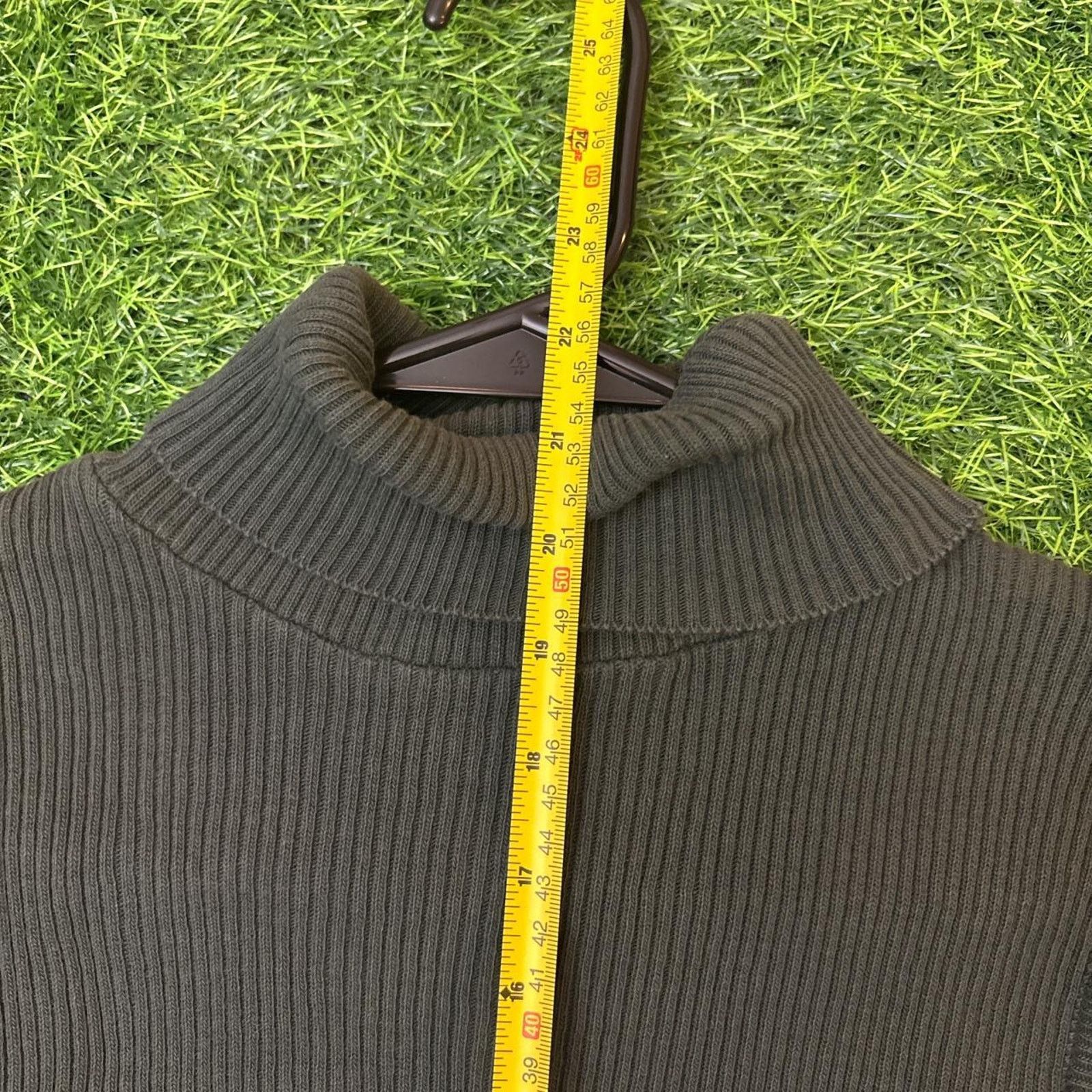 Other Women's Grey Turtleneck Ribbed Tank Top Size L / US 10 / IT 46 - 4 Thumbnail