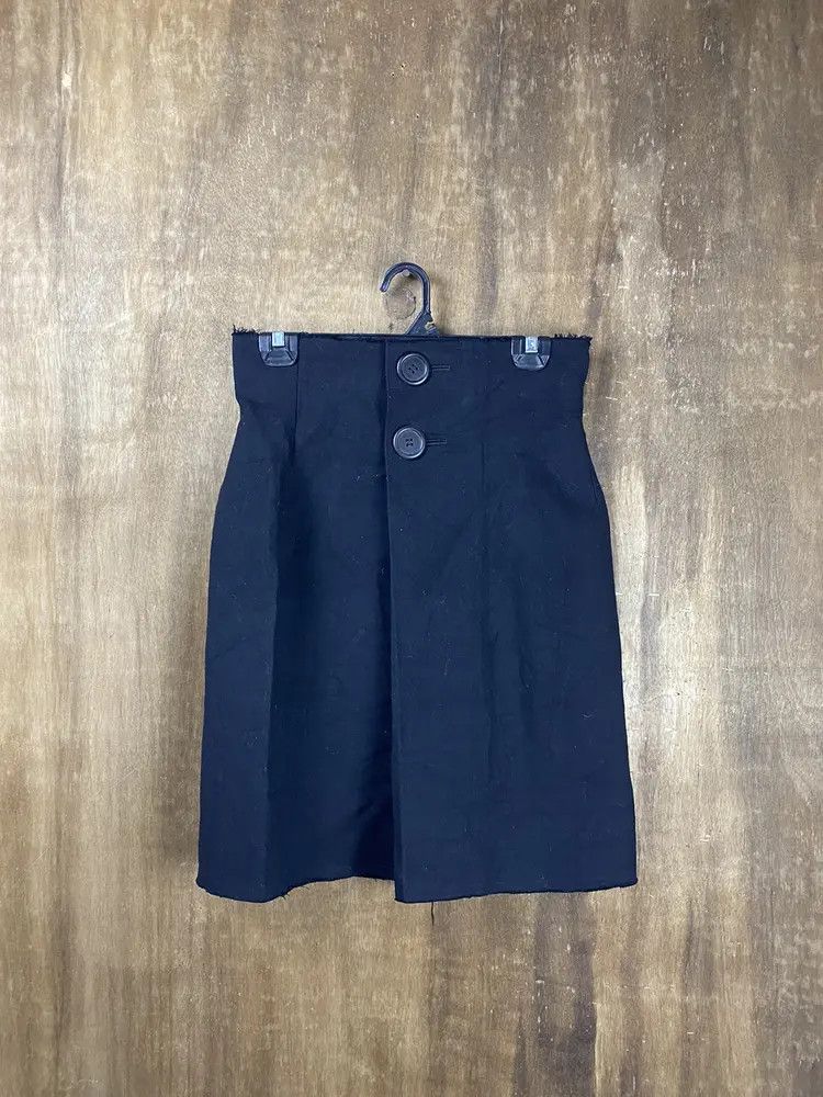 Yohji Yamamoto DL Yohji Yamamoto japan black Skirt #Z093 Size 26" / US 2 / IT 38 - 7 Thumbnail