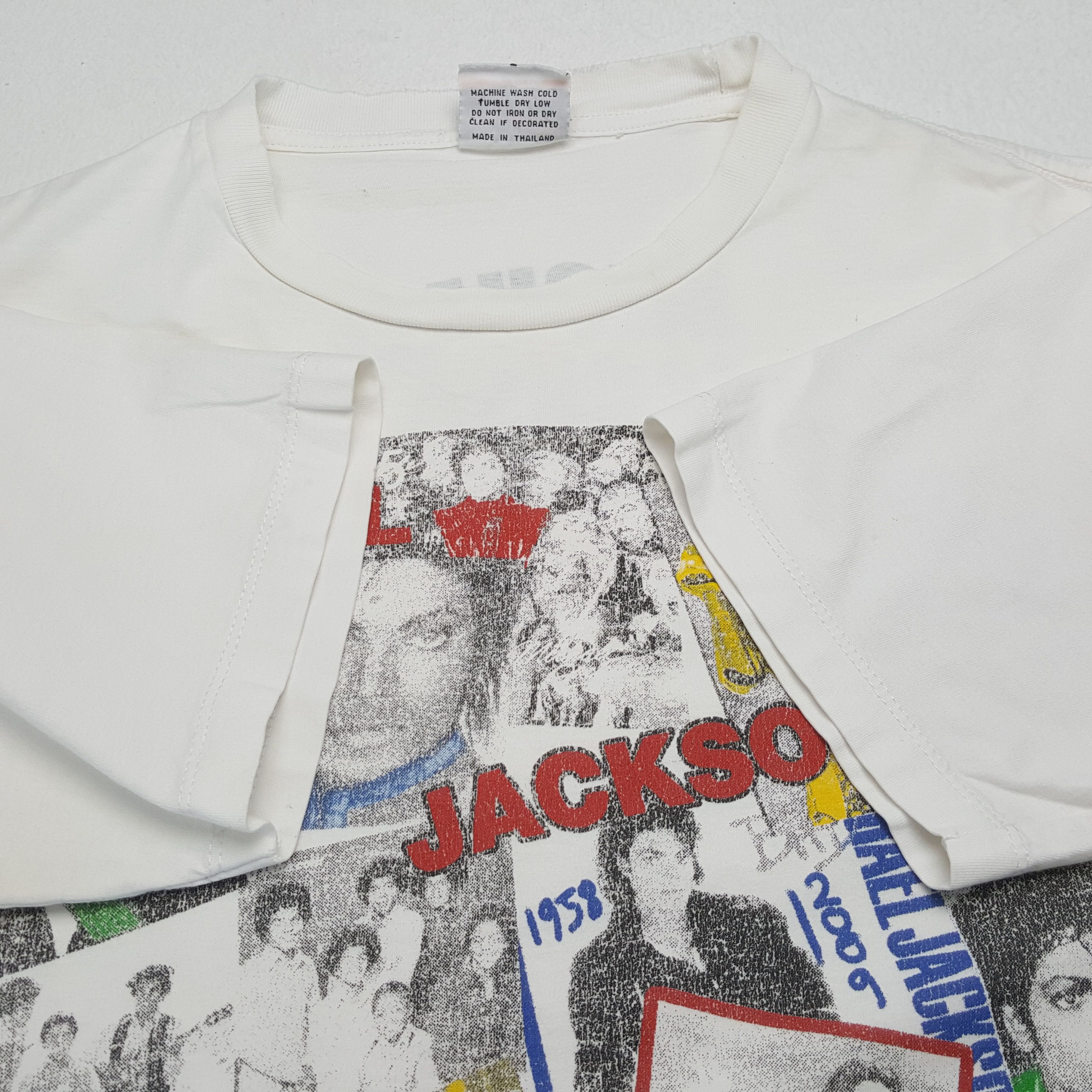Band Tees × Michael Jackson × Vintage Vintage MICHAEL JACKSON American Pop Dance Singer T-Shirts Size US L / EU 52-54 / 3 - 6 Thumbnail