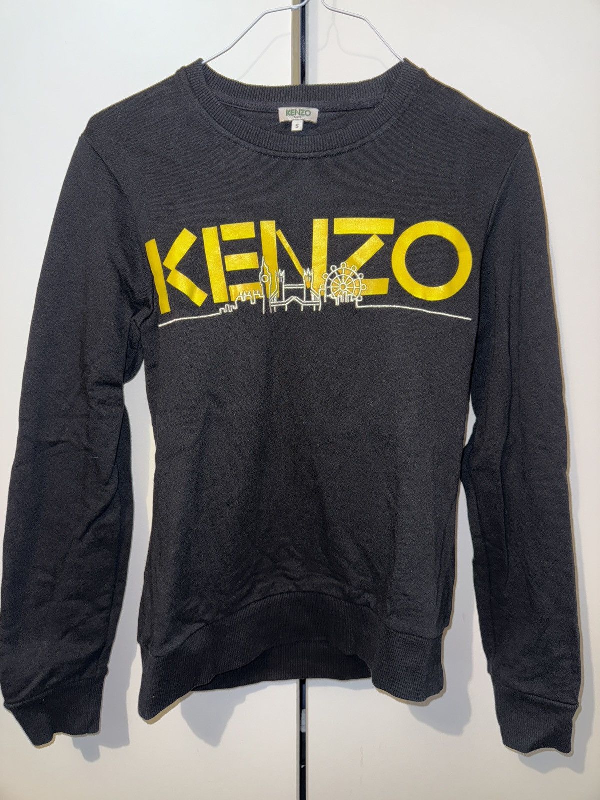 Kenzo Kenzo London Skyline print black sweatshirt Size US S / EU 44-46 / 1 - 1 Thumbnail
