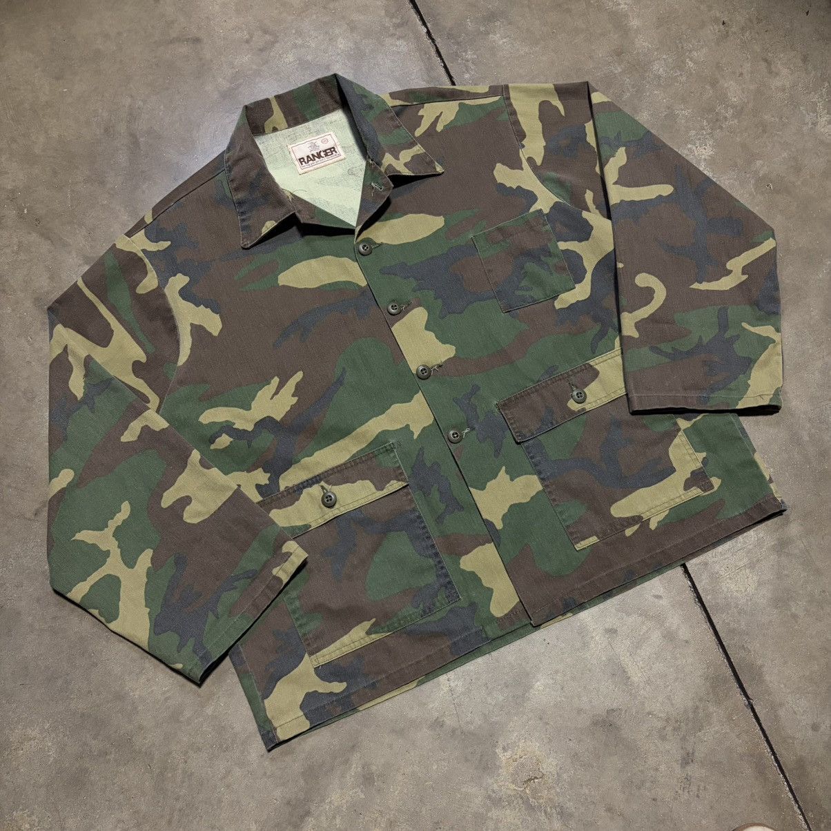 Vintage Vintage 80s Camo Hunting Chore Jacket Utility Field Workwear Size US XXL / EU 58 / 5 - 2 Thumbnail