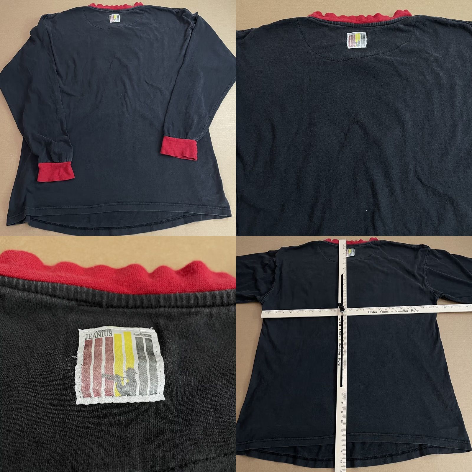 Akademiks VINTAGE Akademiks Shirt XL Adult Blue Red Spell Out Long Sleeve 90s Mens Size US XL / EU 56 / 4 - 8 Thumbnail