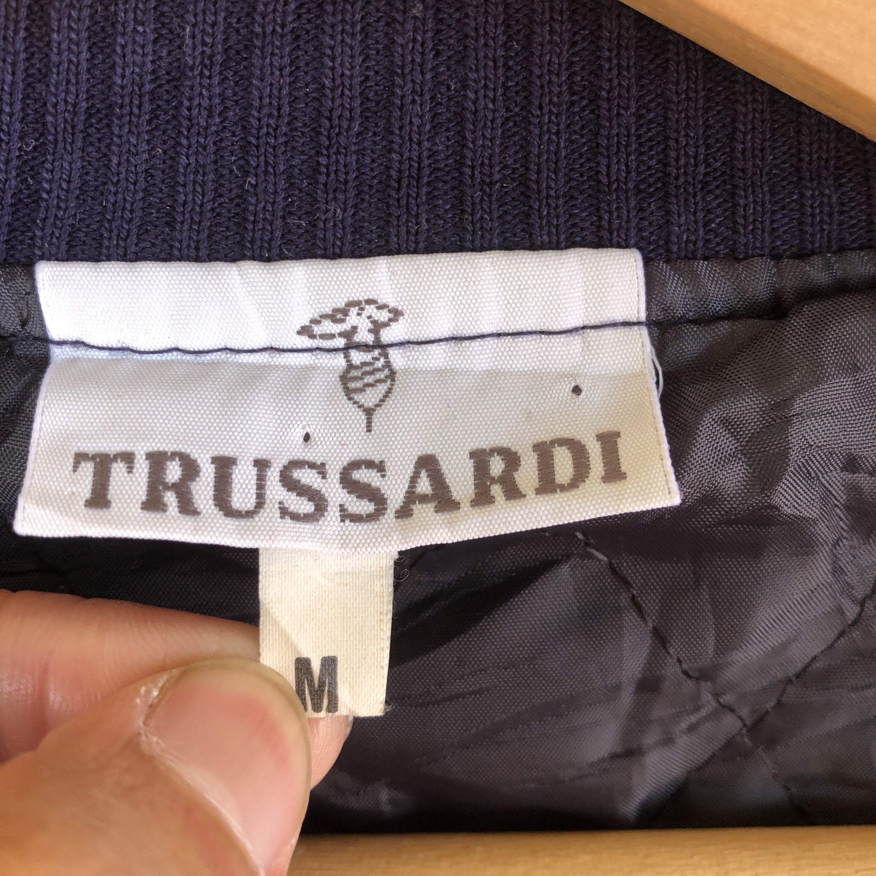 Trussardi × Vintage Vintage Trussardi Varsity Jacket Letterman Wool Jackets Size US XL / EU 56 / 4 - 10 Thumbnail