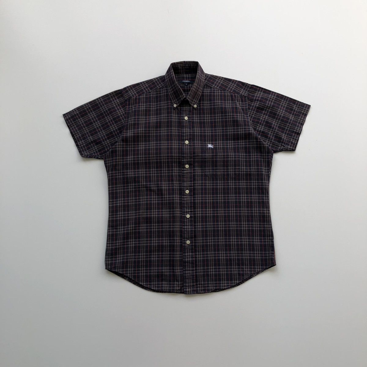 Burberry × Vintage Burberry London Vintage Nova Check Button Ups Pocket Shirt Size US M / EU 48-50 / 2 - 1 Thumbnail