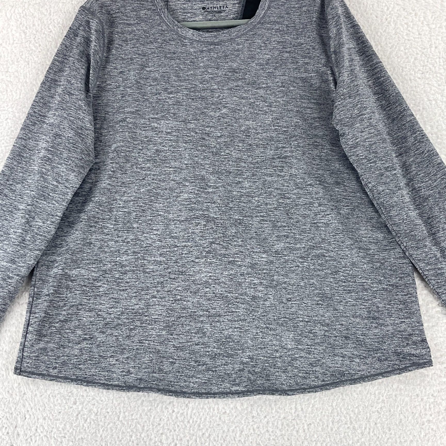 Athleta Athleta Shirt Womens Large Long Sleeve UPF Tulip Back Sunlover Stretch Gray Regular Size L / US 10 / IT 46 - 5 Thumbnail