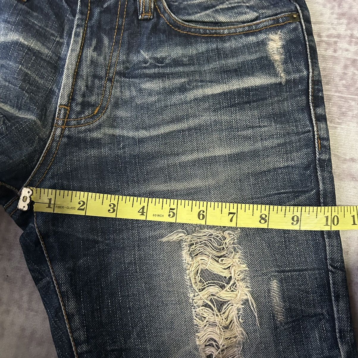 GOA GOA Super Flared Distressed Jeans Size US 29 - 16 Thumbnail
